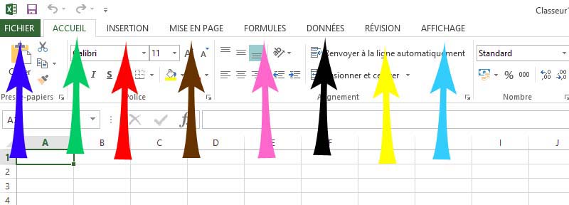 Accueil page Excel 2013